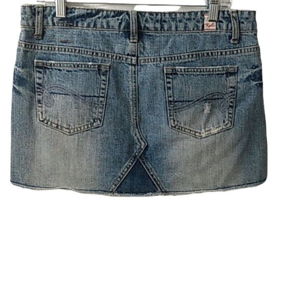 Kali Denim Distressed Mini Skirt Size 11 NEW - Picture 4 of 8